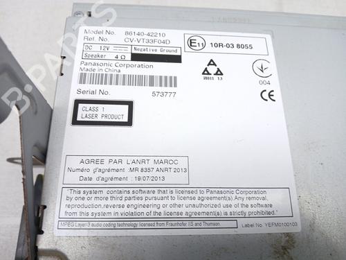 Radio TOYOTA RAV 4 IV (_A4_)  | BP16885562E6 