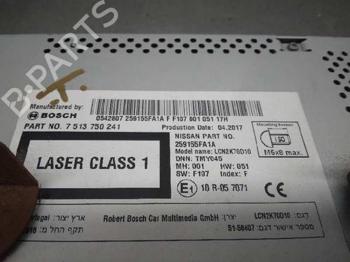 Radio NISSAN MICRA V (K14) 1.5 DCI | BP10358626E6 