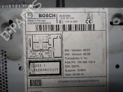 Radio FIAT FIORINO Box Body/MPV (225_) 1.3 D Multijet (225BXD1A, 225BXB1A, 225BXB11) | BP13296551E6 