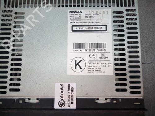 Radio NISSAN QASHQAI / QASHQAI +2 I (J10, NJ10, JJ10E)  | BP16352939E6 