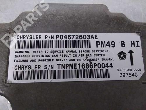 Kollisjonspute styreenhet DODGE CALIBER  | BP10561619M53 