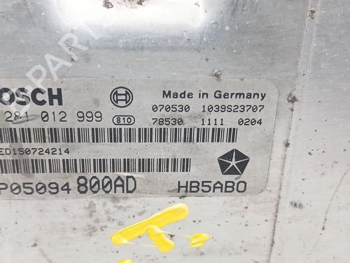 Engine control unit (ECU) CHRYSLER VOYAGER IV (RG, RS) 2.8 CRD | BP30176145M57 