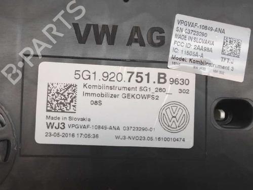 Instrument cluster VW GOLF VII (5G1, BQ1, BE1, BE2)  | BP13571602C47 