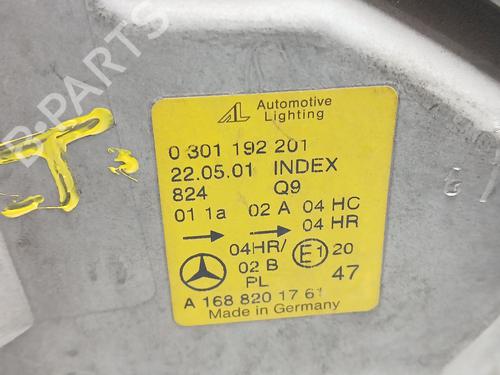 Left headlight MERCEDES-BENZ A-CLASS (W168) A 170 CDI (168.009, 168.109) | BP31018832C28 