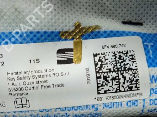 Right curtain airbag SEAT LEON (5F1) 1.0 TSI | BP16155073C12 
