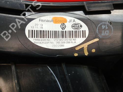 Right tailgate light RENAULT SCÉNIC IV (J9_) 1.3 TCe 140 | BP21393832C80 