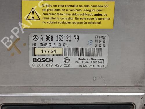 Engine control unit (ECU) MERCEDES-BENZ A-CLASS (W168) A 170 CDI (168.008) | BP23142125M57 
