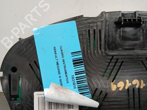 Instrument cluster RENAULT MEGANE III Hatchback (BZ0/1_, B3_)  | BP22312877C47 