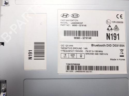 Radio HYUNDAI i40 I (VF)  | BP17472602E6 