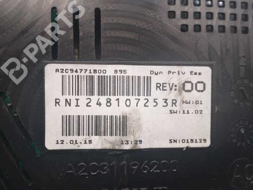 Instrument cluster RENAULT MEGANE III Hatchback (BZ0/1_, B3_) 1.2 TCe (BZ2B, BZ11) | BP11180748C47 
