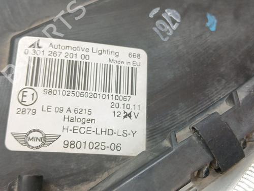 Left headlight MINI MINI COUNTRYMAN (R60) One | BP31038264C28 
