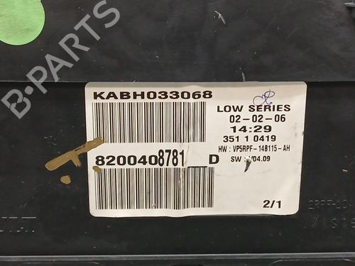 Instrument cluster RENAULT MEGANE II (BM0/1_, CM0/1_)  | BP20074525C47 