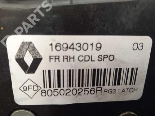 Front right lock RENAULT MEGANE IV Hatchback (B9A/M/N_)  | BP9137625C97 