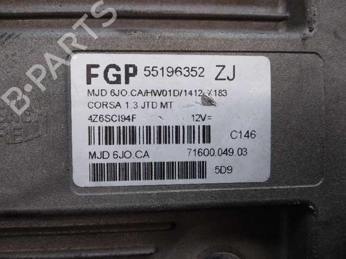 Engine control unit (ECU) OPEL CORSA C (X01) 1.3 CDTI (F08, F68) | BP16676155M57 