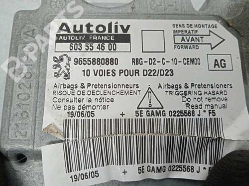 ECU airbags PEUGEOT 407 (6D_) 2.0 HDi 135 (6DRHRH, 6DRHRE, 6DRHRG, 6DRHRJ) | BP6981056M53 