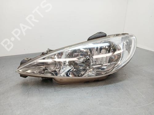 Used Left headlight PEUGEOT 206 Hatchback (2A/C) 1.4 i (75 hp) 32016289