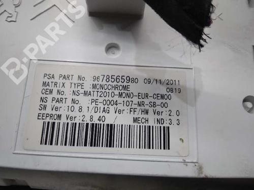 Instrument cluster CITROËN DS5  | BP9853838C47 