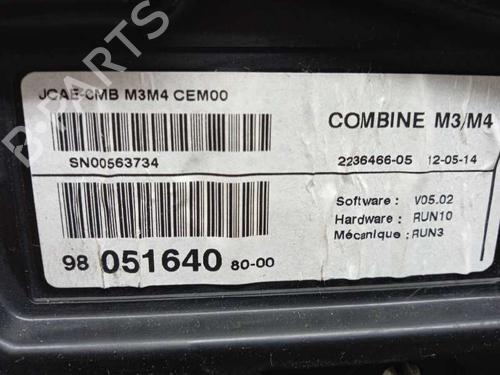 Instrument cluster CITROËN C-ELYSEE (DD_)  | BP16092491C47 