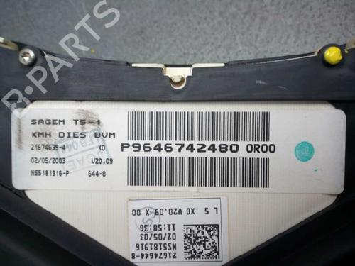 Instrument cluster PEUGEOT 307 SW (3H)  | BP16379983C47 