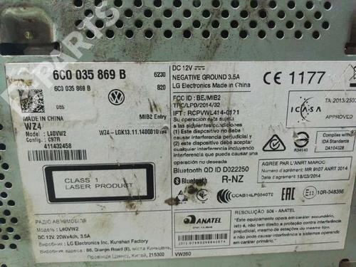 Radio VW POLO V (6R1, 6C1) 1.0 | BP4366670E6 