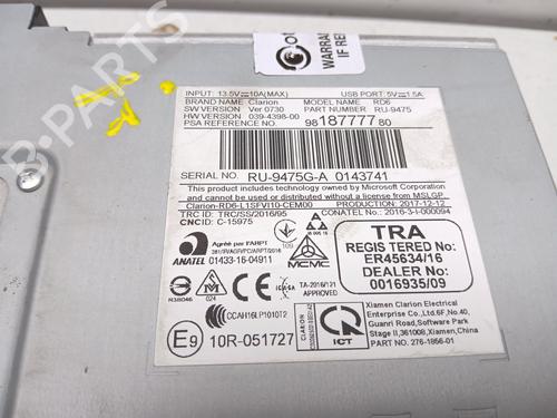 Radio PEUGEOT EXPERT Bus (V_) 2.0 BlueHDi 150 | BP29429266E6 