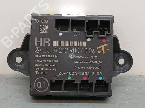 Used Comfort control module MERCEDES-BENZ E-CLASS (W212) E 300 CDI / BlueTEC (212.020, 212.021, 212.027) (231 hp) 21769654