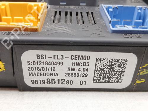 Fuse box PEUGEOT EXPERT Bus (V_) 2.0 BlueHDi 150 | BP29210536E1 