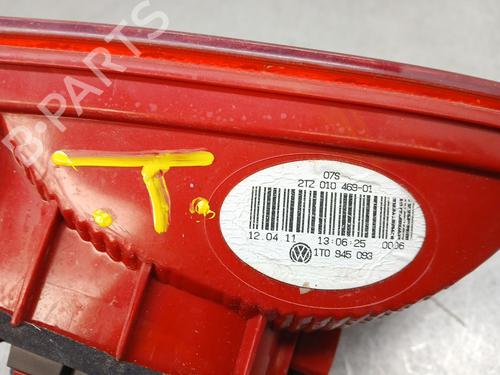 Left tailgate light VW TOURAN (1T3) 2.0 TDI | BP30570346C79