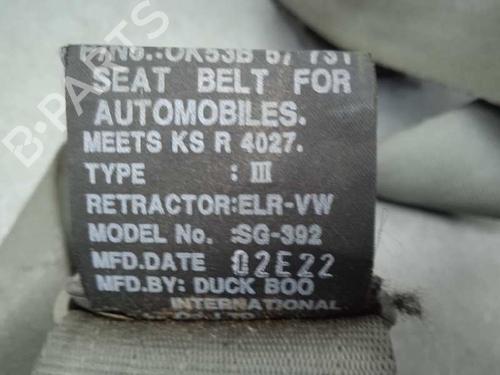 Front right seatbelt KIA CARNIVAL II (GQ) 2.9 CRDi | BP11207843I25 