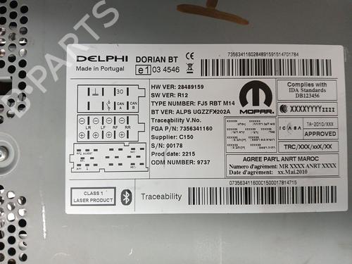 Radio OPEL COMBO Box Body/MPV (X12) 1.3 CDTI (B05) | BP31210540E6