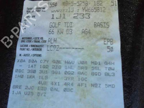 Steering column stalk VW GOLF IV (1J1) 1.9 TDI | BP2422279I23 