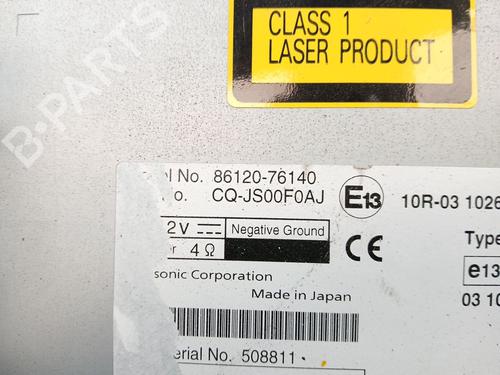 Radio LEXUS CT (ZWA10_) 200h (ZWA10_) | BP30453039E6