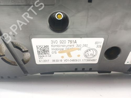 Kombiinstrument SKODA SUPERB III (3V3) 2.0 TDI | BP29180738C47 