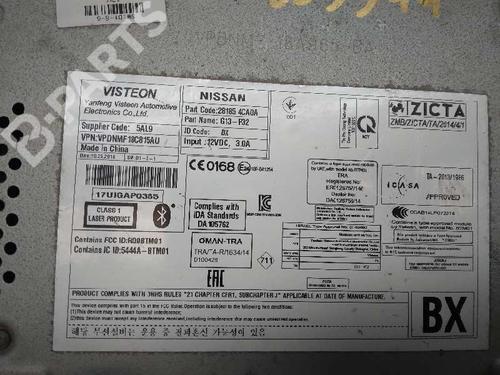 Radio NISSAN QASHQAI II (J11, J11_) 1.5 dCi | BP11196688E6 