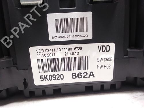 Instrument cluster VW GOLF VI (5K1) 1.6 TDI | BP23188990C47 