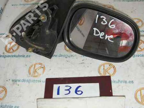 Used Right mirror RENAULT MEGANE I (BA0/1_) 1.9 dTi (BA08, BA0N) (98 hp) 2474348