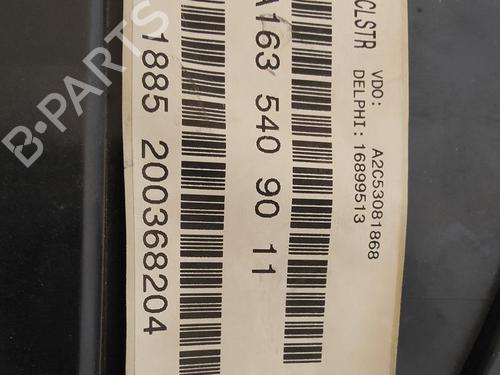 Instrument cluster MERCEDES-BENZ M-CLASS (W163) ML 270 CDI (163.113) | BP15670952C47 