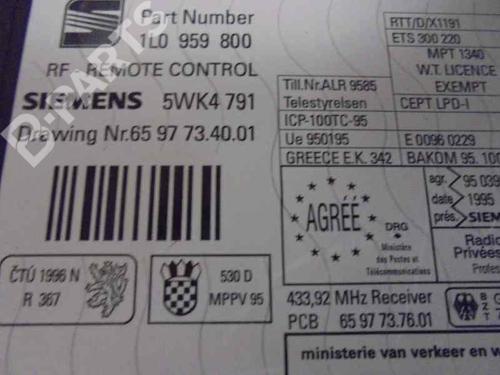 Comfort control module SEAT CORDOBA (6K1, 6K2)  | BP2488147M56 