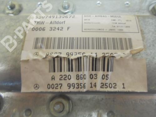 Left seat airbag MERCEDES-BENZ S-CLASS (W220) S 320 CDI (220.026, 220.126) | BP6453541C13 