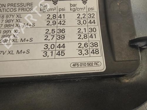 Fuel flap AUDI A6 C6 (4F2)  | BP14361187C131 
