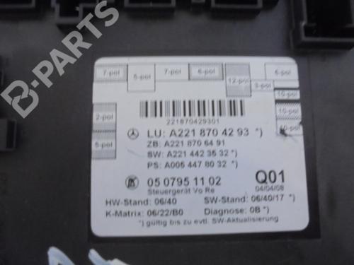 Electronic module MERCEDES-BENZ S-CLASS (W221, V221) S 320 CDI (221.022, 221.122) | BP11663000M83 