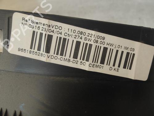 Instrument cluster PEUGEOT 407 (6D_)  | BP13940370C47 