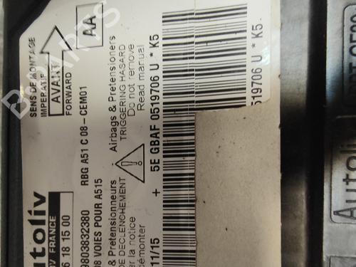 Airbag styreenhed CITROËN DS3 (SA_)  | BP29724456M53