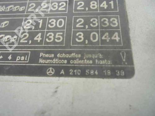 Fuel flap MERCEDES-BENZ E-CLASS (W210) E 270 CDI (210.016) | BP5403772C131 