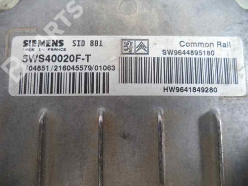 Engine control unit (ECU) PEUGEOT 307 (3A/C) 2.0 HDi 90 | BP2484966M57 