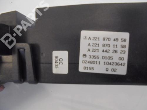 Climate control MERCEDES-BENZ S-CLASS (W221, V221) S 320 CDI (221.022, 221.122) | BP6411348I5 