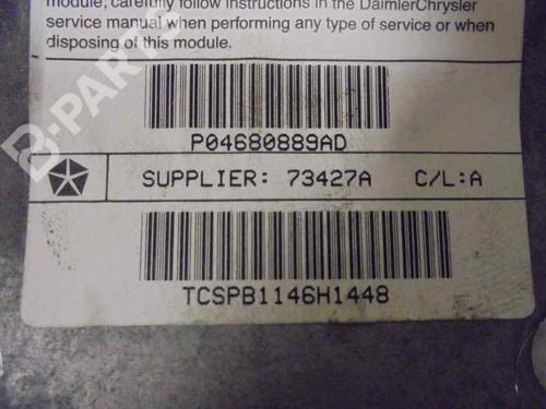 Passenger airbag CHRYSLER VOYAGER IV (RG, RS) 2.8 CRD | BP2455390C10 