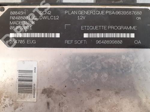 Engine control unit (ECU) PEUGEOT 206 Hatchback (2A/C)  | BP8043561M57 