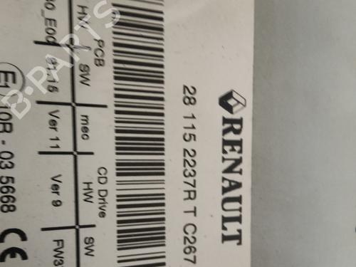 Radio RENAULT LAGUNA Coupe (DT0/1) 1.5 dCi | BP30077811E6