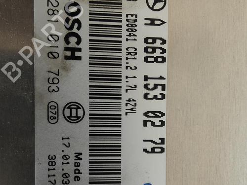 Engine control unit (ECU) MERCEDES-BENZ A-CLASS (W168)  | BP17638371M57 